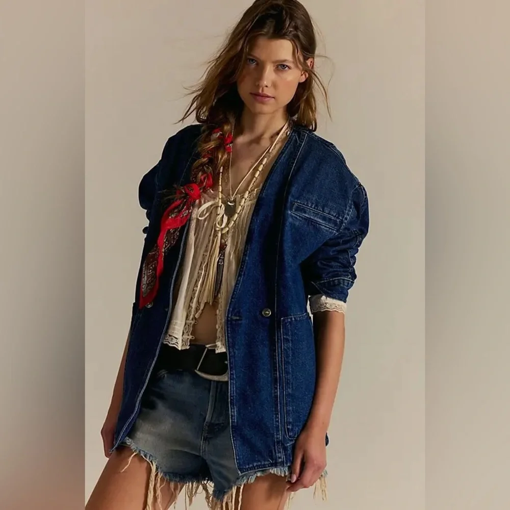 NWT Free People Mathis Denim Jacket - Picture 4 of 7